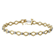 Rope Detailed Diamond Bracelet