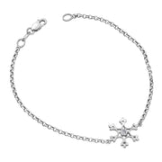 Bracelet flocon de neige en diamant canadien