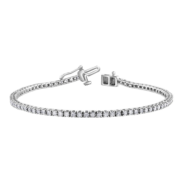 Bracelet tennis classique en diamants canadiens