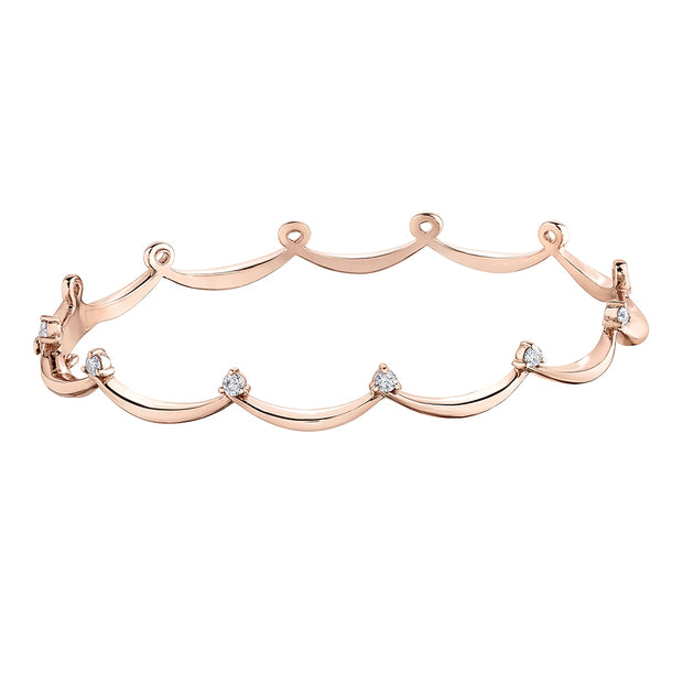 Crown-Inspired Canadian Diamond Bracelet