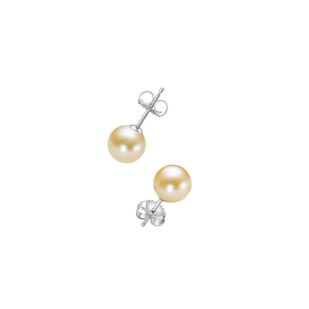 Coloured Freshwater Pearl Stud Earrings