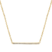 Diamond and Gold Bar Pendant