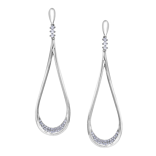 Canadian Diamond Drop Earrings