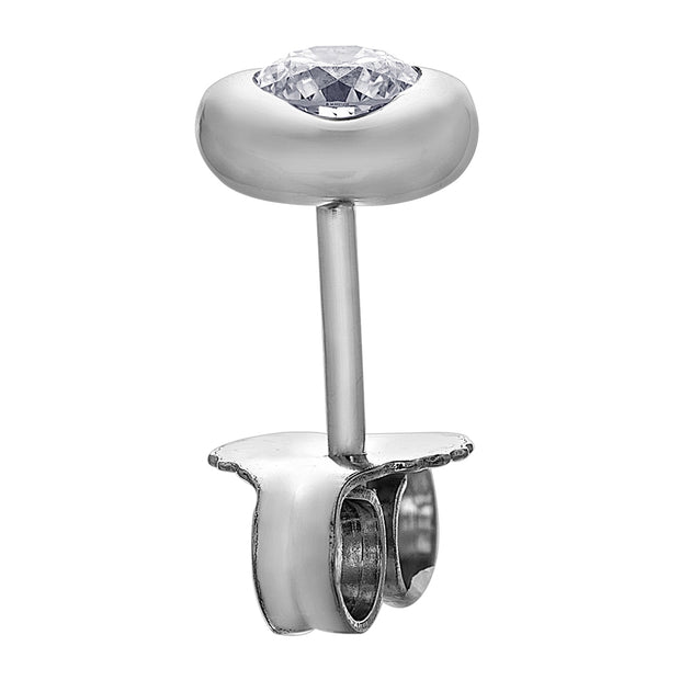 Bezel Set Canadian Diamond Stud Earrings