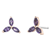 Gemstone Stud Earrings