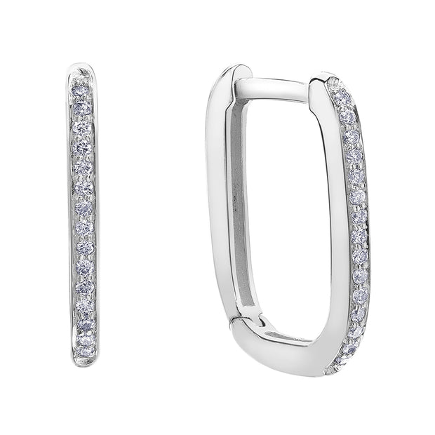 Rectangular Hoop Earrings