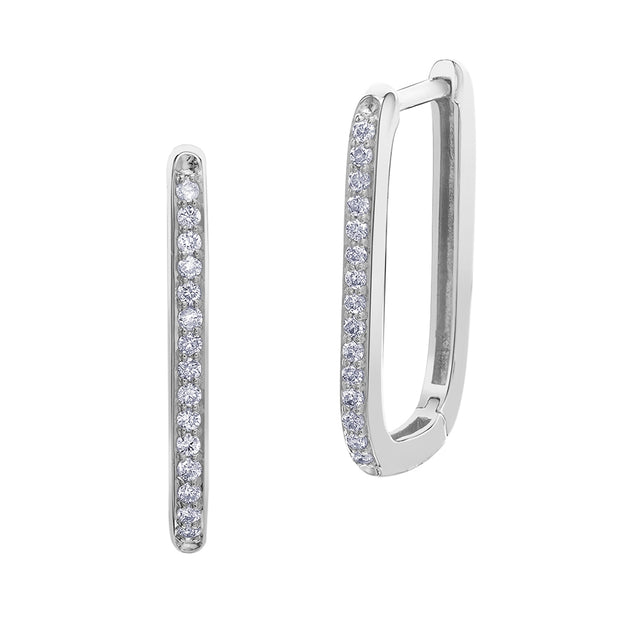 Rectangular Hoop Earrings