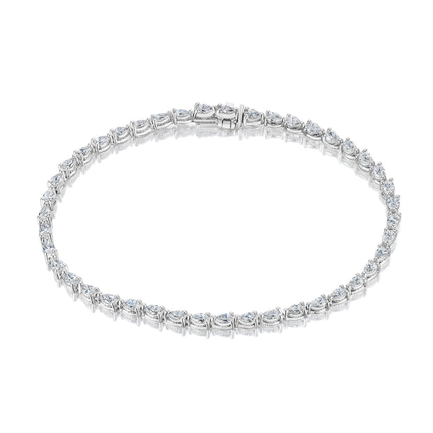 Tacori Stilla Pear Diamond Tennis Bracelet