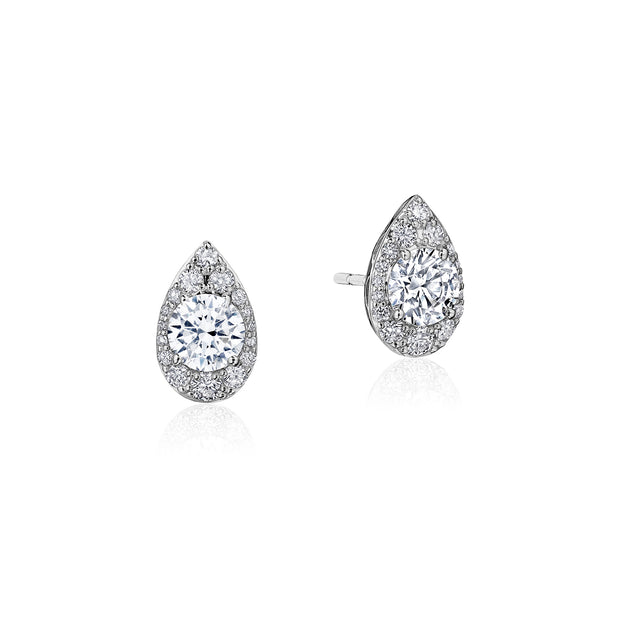 Tacori Pear Bloom Diamond Earrings