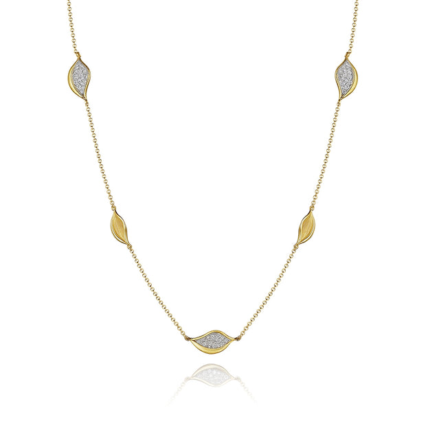 Tacori Dahlia Petal Diamond Pavé Station Necklace