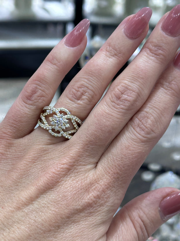 Unique Canadian Diamond Right Hand Ring