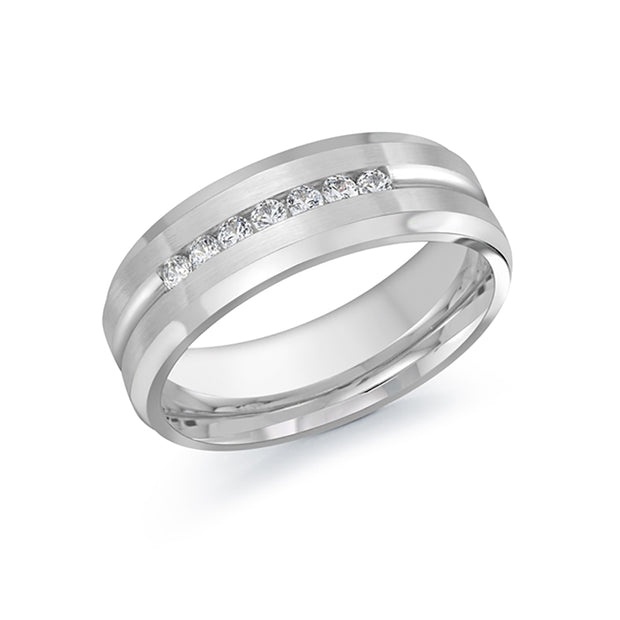 Men's Channel Set Diamond Band