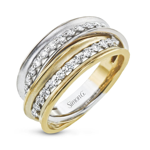 Diamond and Two-Tone Gold Ring
