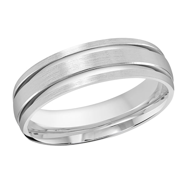 Men's Beveled Gold Wedding Band