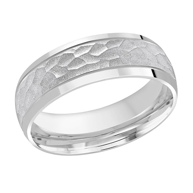 Men's Contemporary Hammered Finish Band