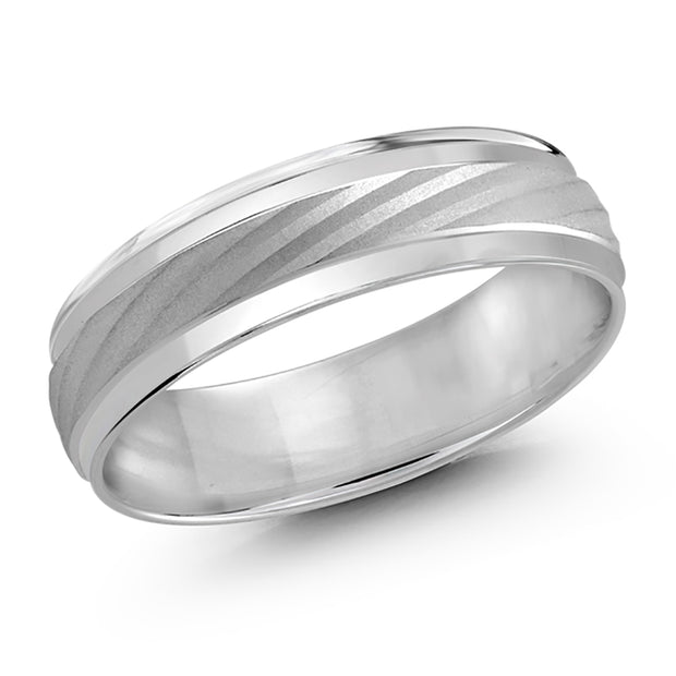 Men's Sandblast Finish Wedding Band