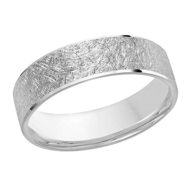 Men's Scratch Finish Wedding Ring