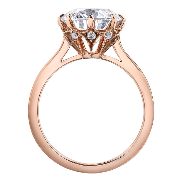 Large Round Canadian Diamond Solitaire Ring