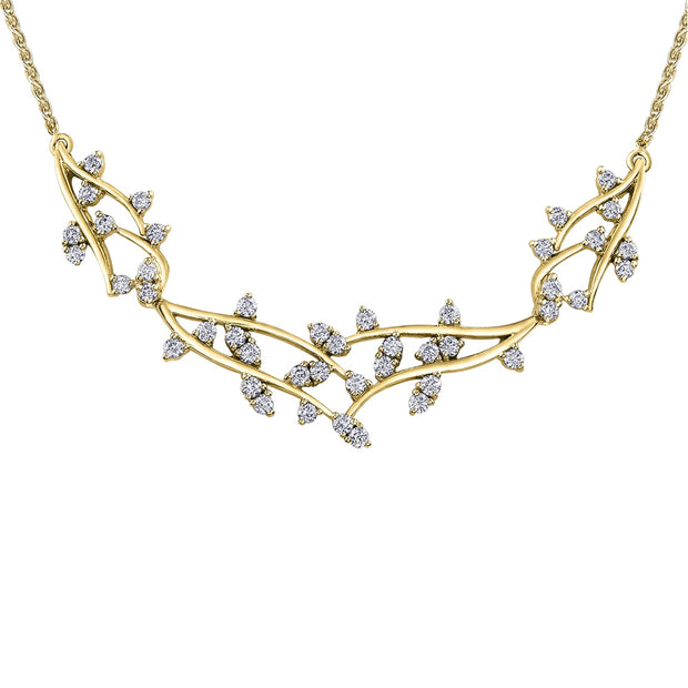 Vine-Inspired Diamond Necklace