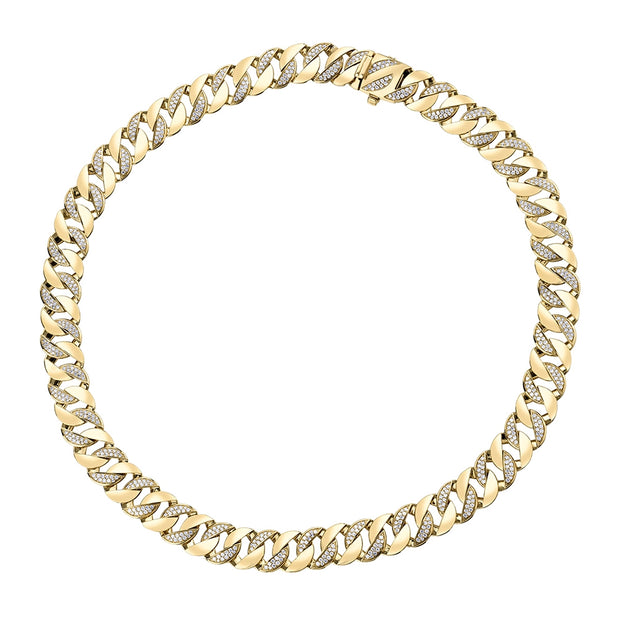 Diamond Curb Chain Necklace