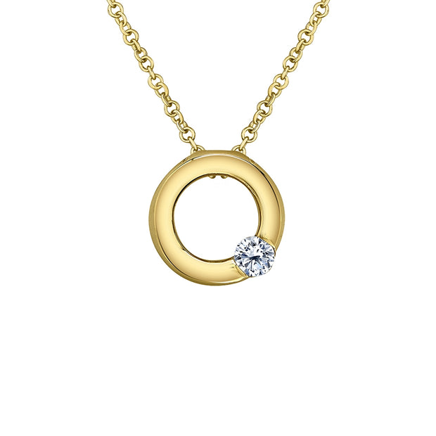 Canadian Diamond Circle Pendant