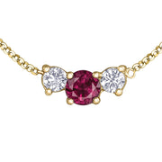 Gemstone and Canadian Diamond Necklace
