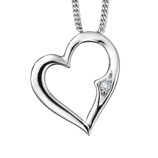 Pendentif Coeur Diamant