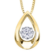 Tear Drop Diamond Pulse Pendant