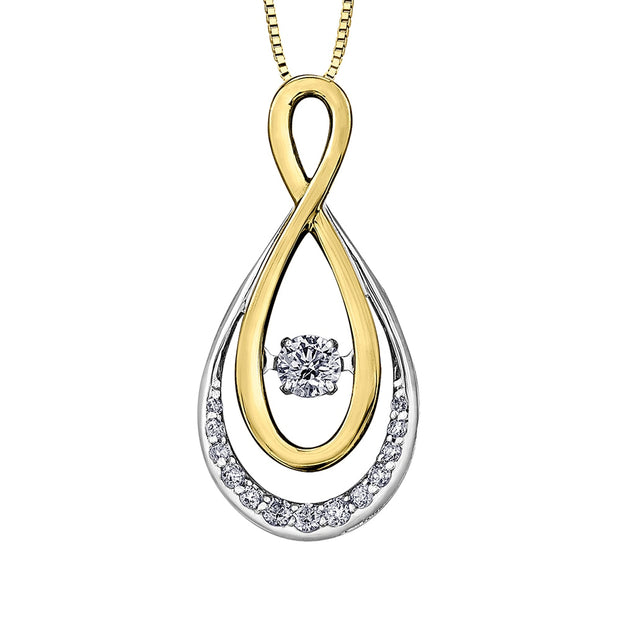 Canadian Diamond Infinity Pulse Pendant