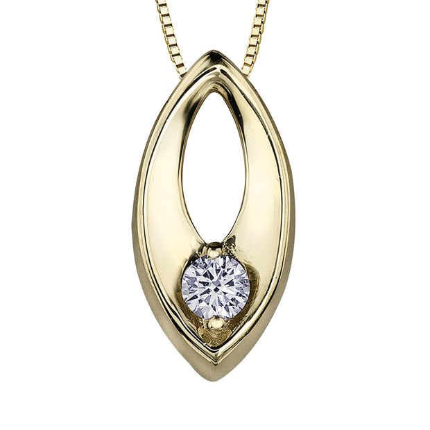 Canadian Diamond Solitaire Pendant