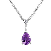 Gemstone and Canadian Diamond Pendant