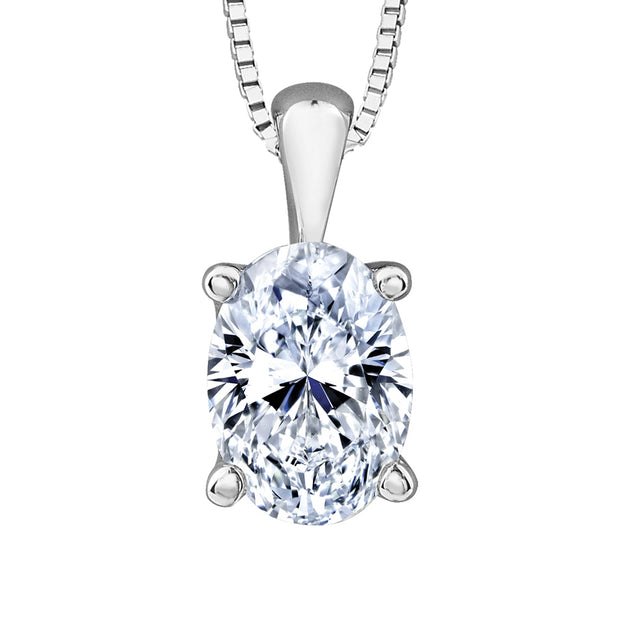 Oval Cut Canadian Diamond Pendant