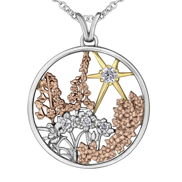 Territories Garden Canadian Diamond Pendant