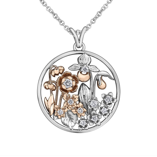 Atlantic Provices Garden Pendant with Canadian Diamonds