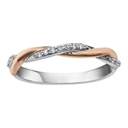 Diamond Twist Wedding Band