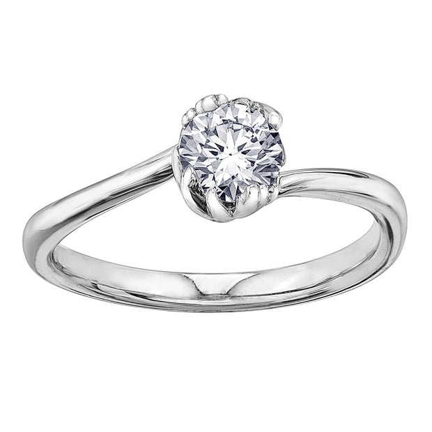 Autumn White Canadian Diamond Solitaire Ring