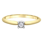 Dainty Diamond Solitaire Ring