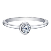Crescent Moon Canadian Diamond Ring