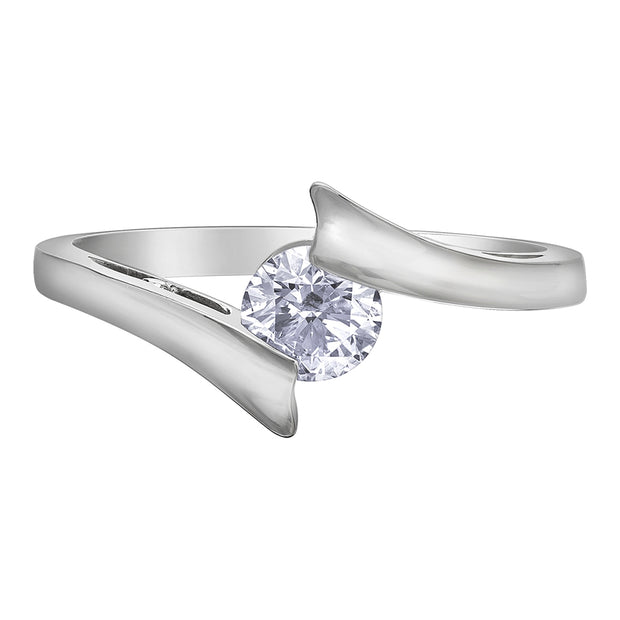 Canadian Diamond Bypass Ring