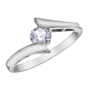 Canadian Diamond Bypass Ring