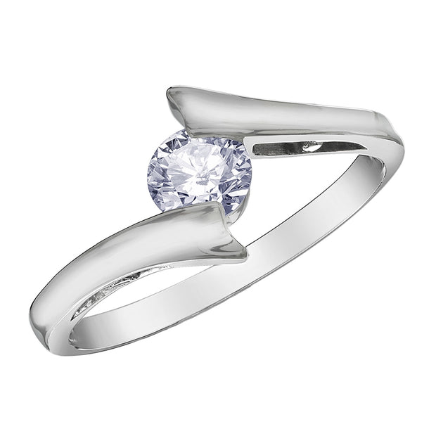 Canadian Diamond Bypass Ring