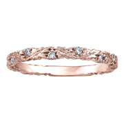 Autumn Leaf Stackable Canadian Diamond Band