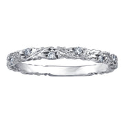Autumn Leaf Stackable Canadian Diamond Band