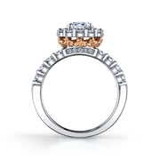 Maple Wreath Halo Canadian Diamond Engagement Ring