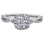 Cushion Cut Canadian Diamond Engagement Ring