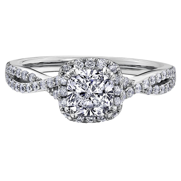 Cushion Cut Canadian Diamond Engagement Ring