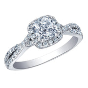 Cushion Cut Canadian Diamond Engagement Ring