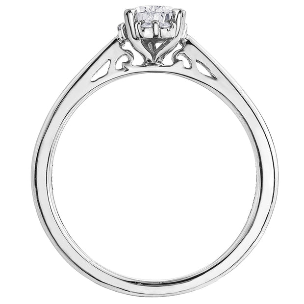 Stunning Pear Solitaire Engagement Ring