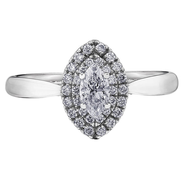 Classic Marquise Diamond Engagement Ring