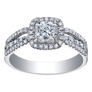 Canadian Radiant Cut Diamond Engagement Ring